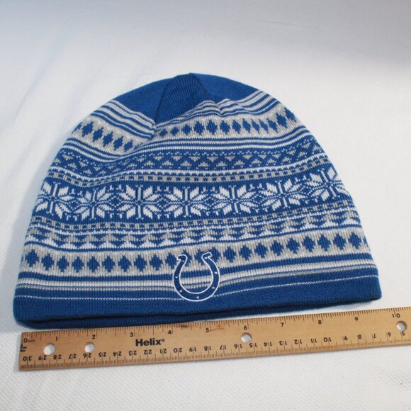 Reebok NFL Team Apparel Indianapolis Colts Knitted Beanie Like New - Picture 9 of 9